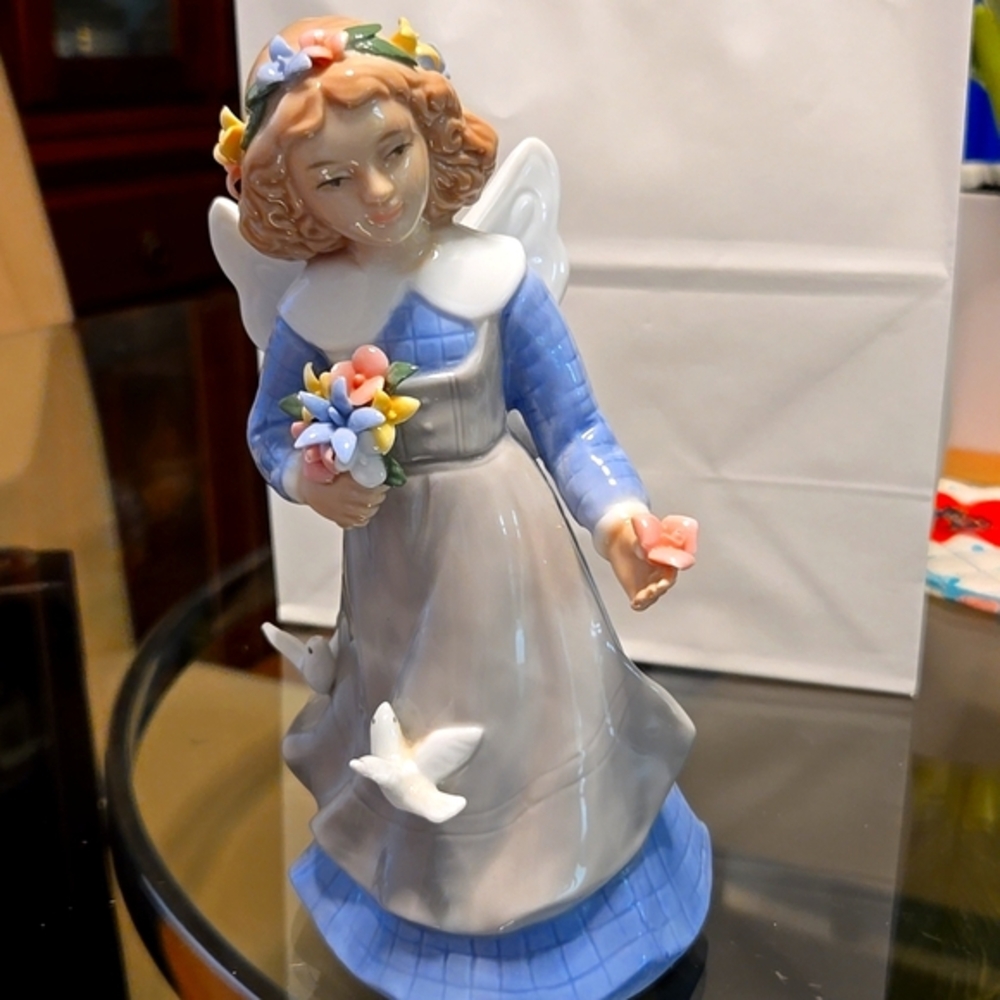 Angel Figurine with Flowers, Every Day Angels.